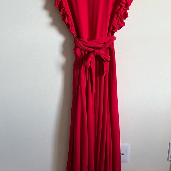 Majorelle Revolve Mistwood Statement Maxi Wrap Dress women’s size XL EUC - Picture 8 of 14